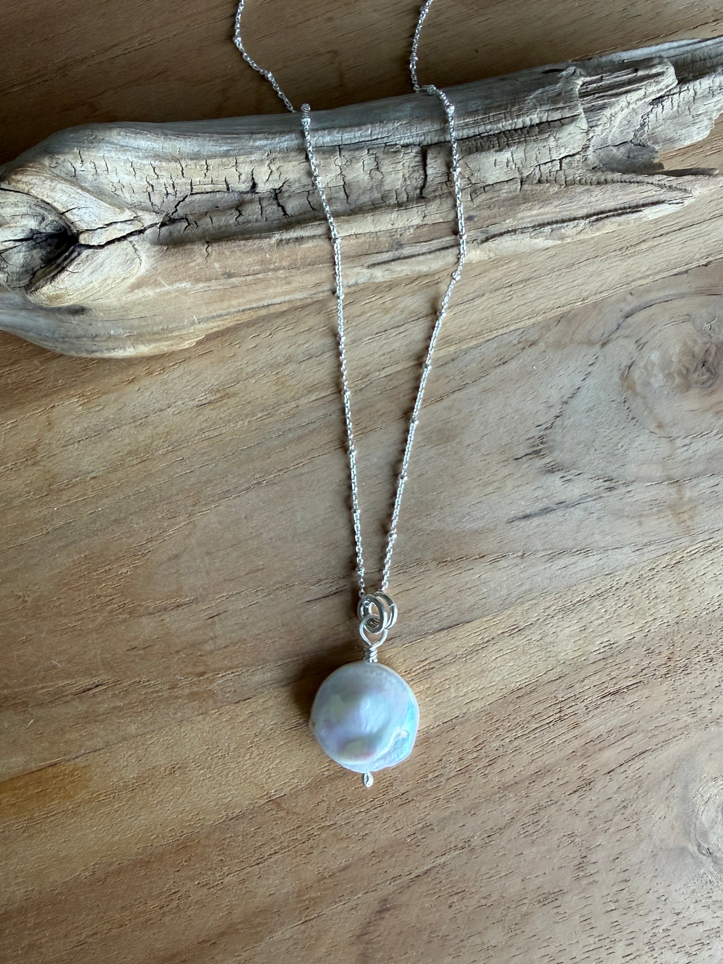 Freshwater Coin Pearl Necklace