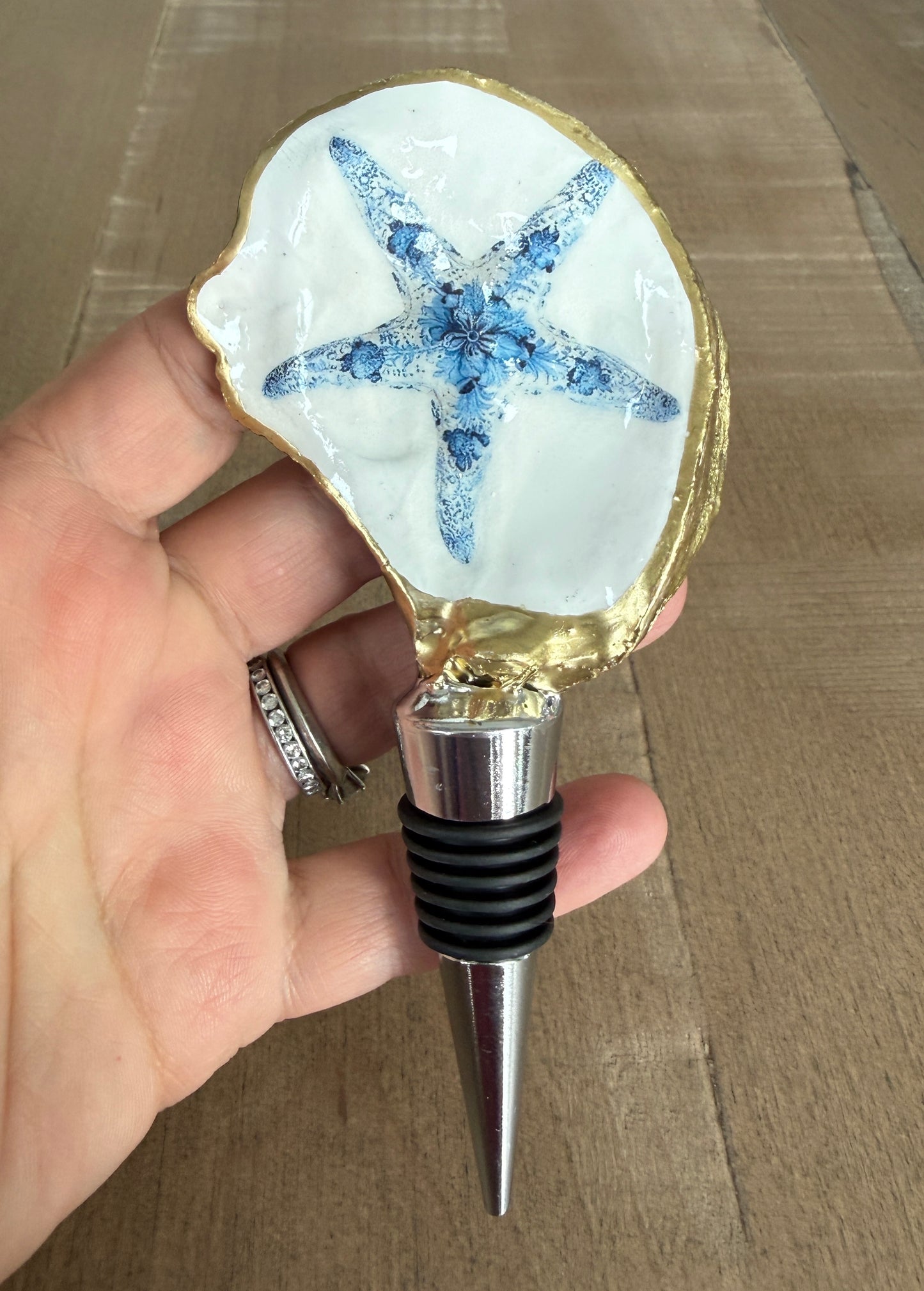 Oyster Shell Wine Stopper