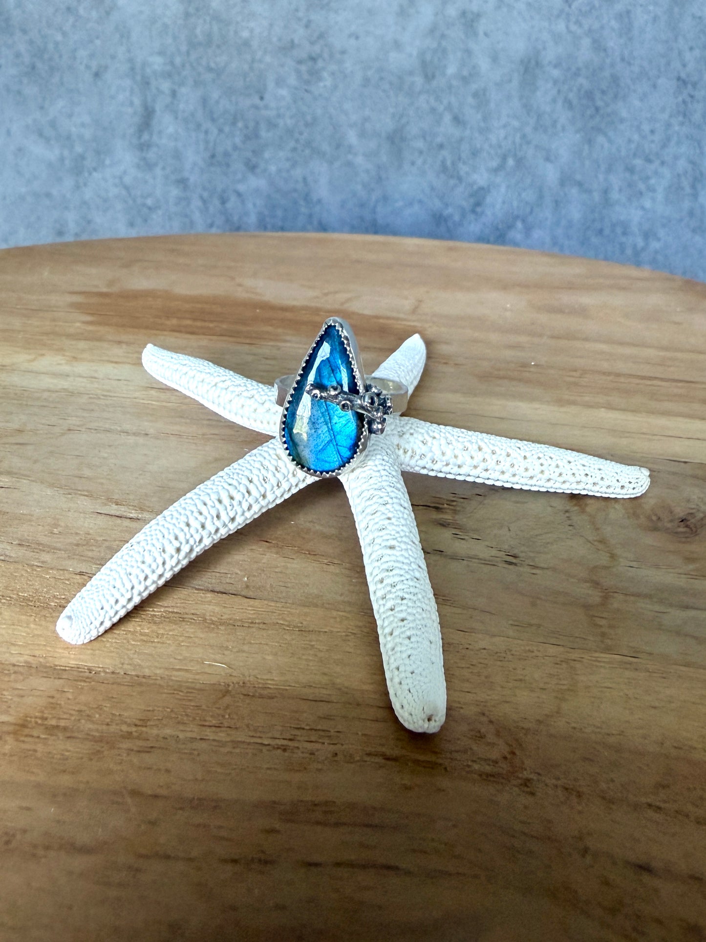 Labradorite Tentacle Ring
