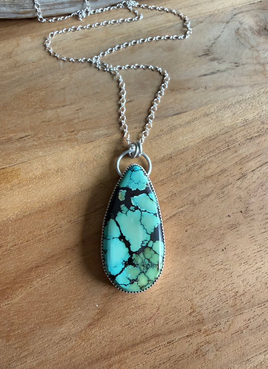 Gold Dragon Turquoise Necklace