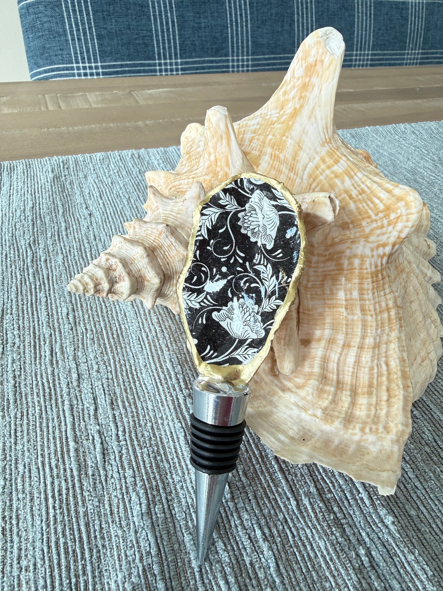 Oyster Shell Wine Stopper
