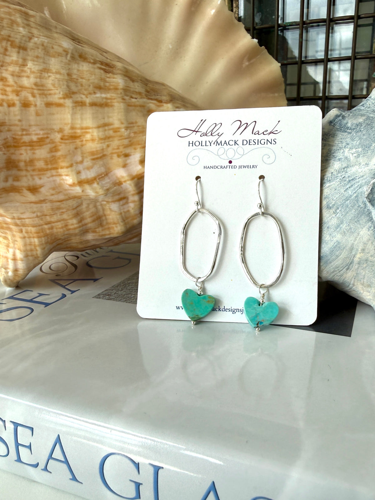 Turquoise Heart Earrings