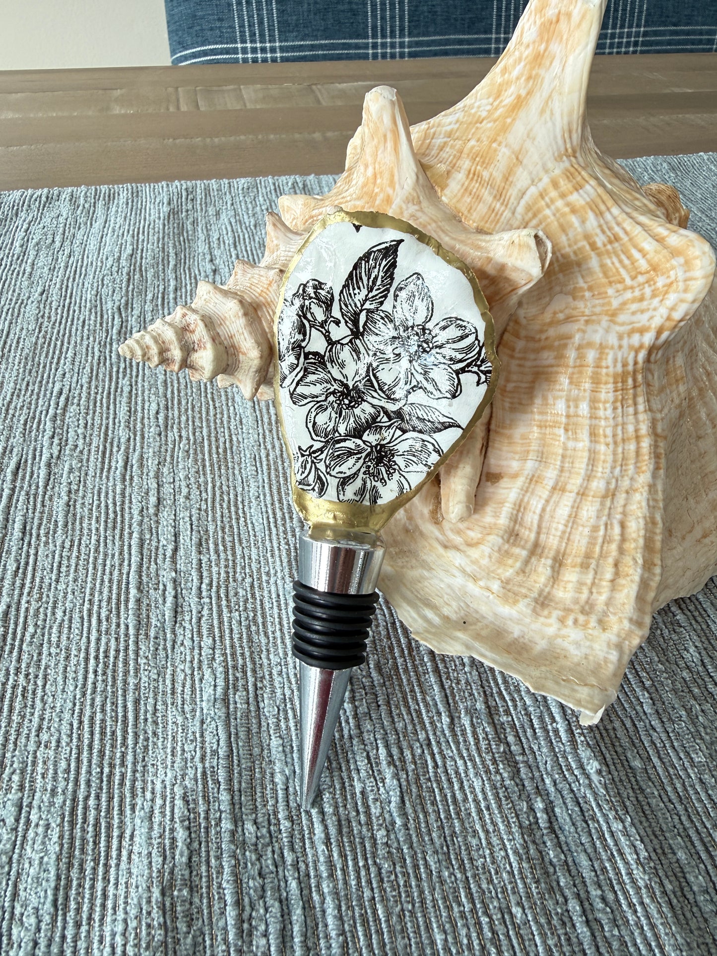 Oyster Shell Wine Stopper
