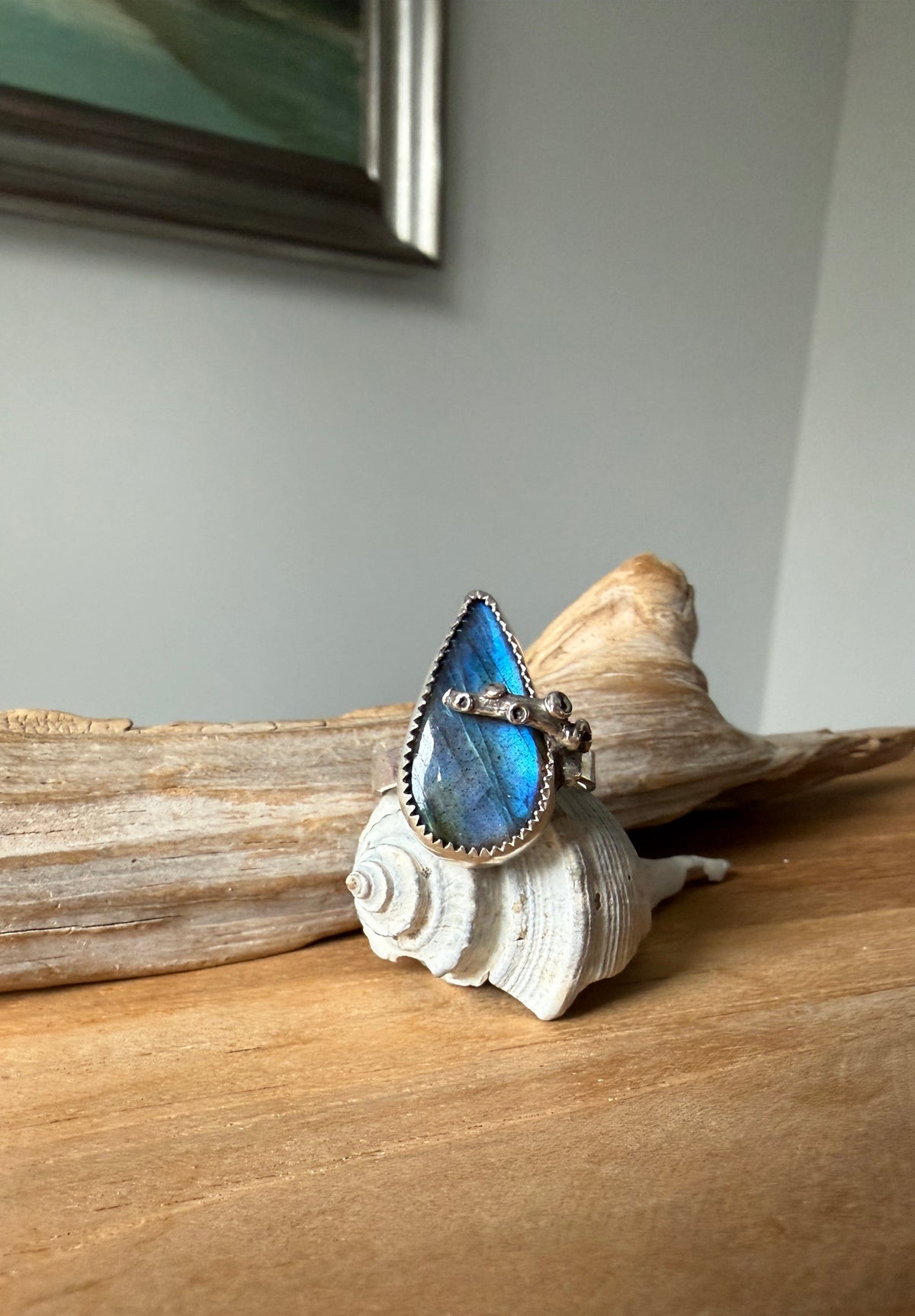Labradorite Tentacle Ring