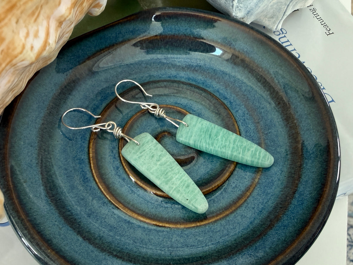 Amazonite Dangle Earrings
