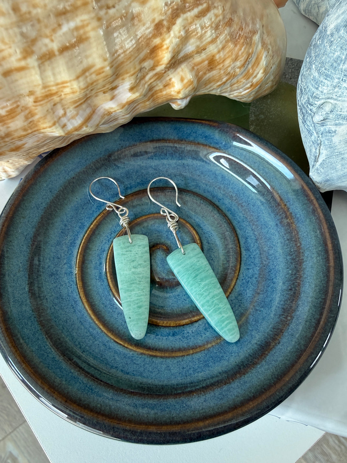 Amazonite Dangle Earrings