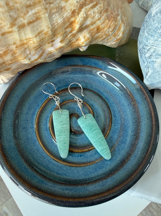 Amazonite Dangle Earrings