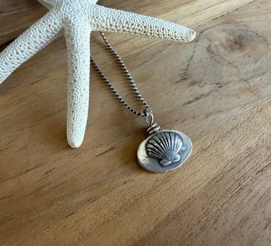 Clam Shell Nugget Necklace