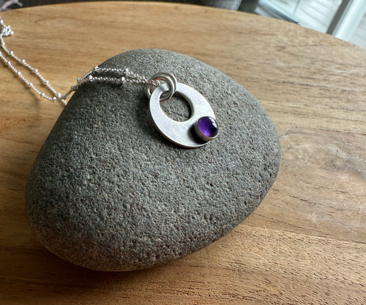 Simple Amethyst Necklace