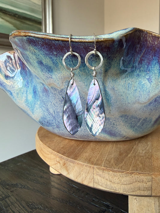 Abalone Dangle Earrings