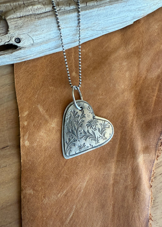 Damask Heart Necklace