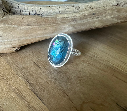 Teal Kyanite Ring