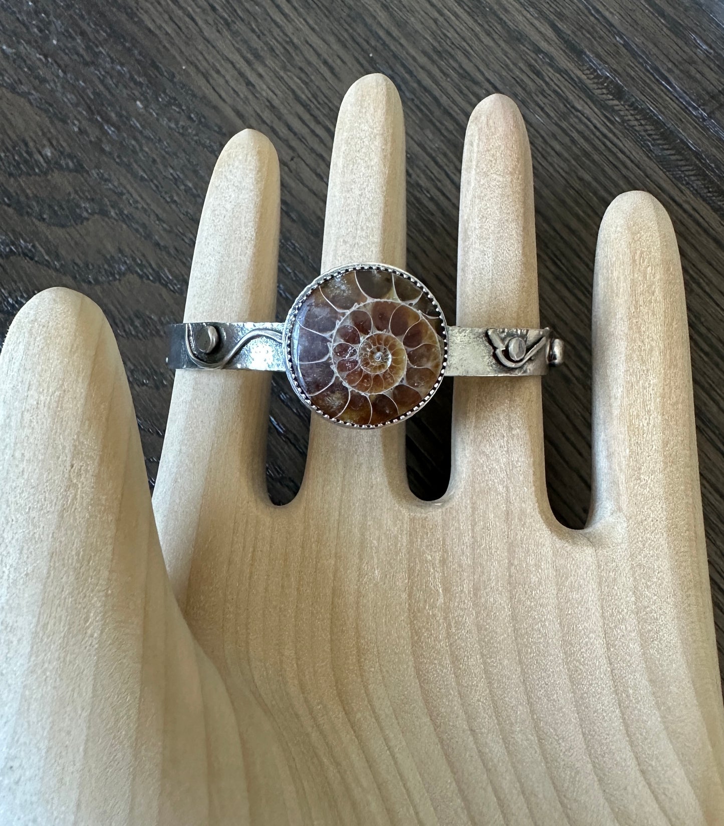 Ammonite Cuff Bracelet