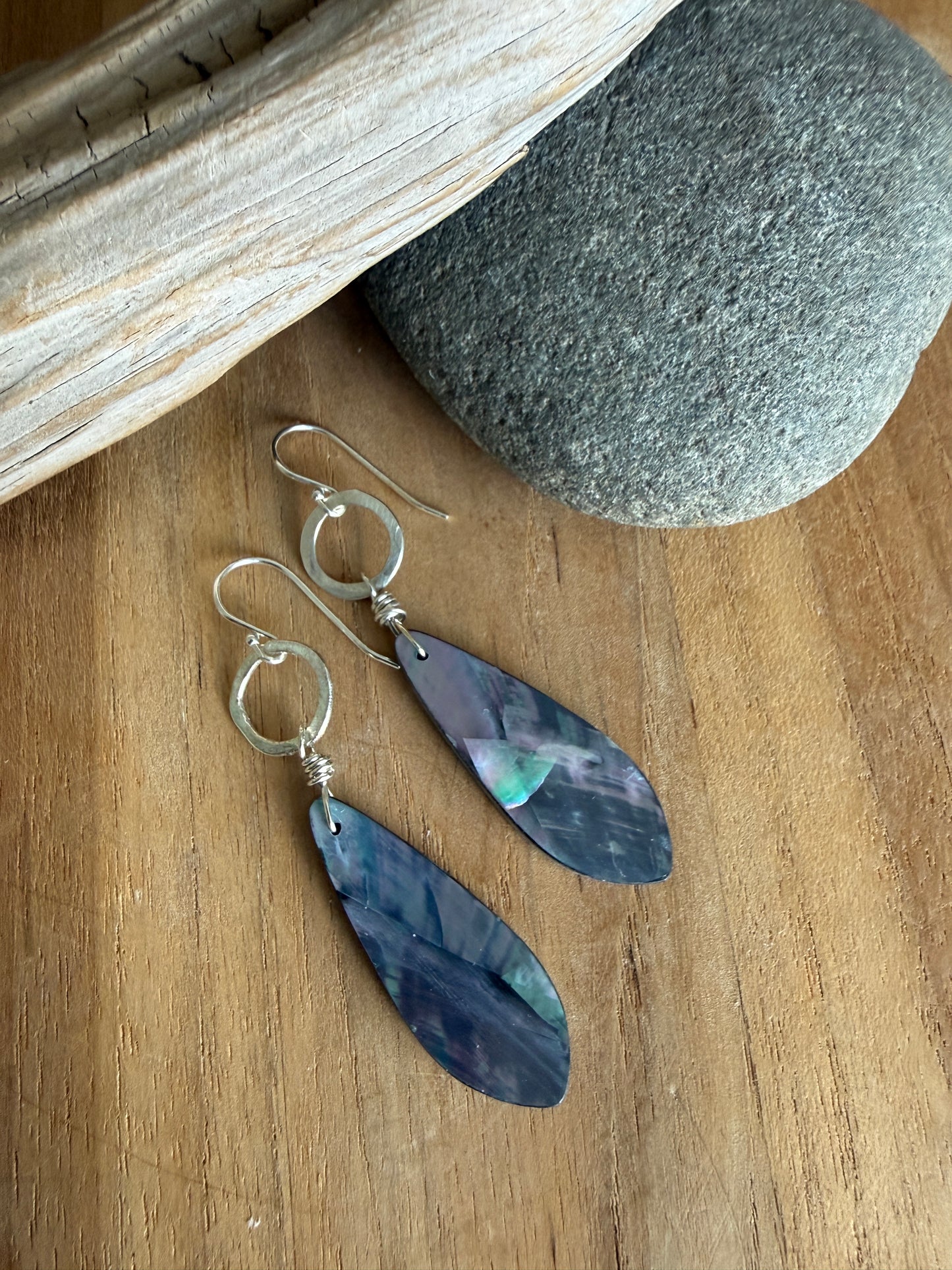 Abalone Dangle Earrings