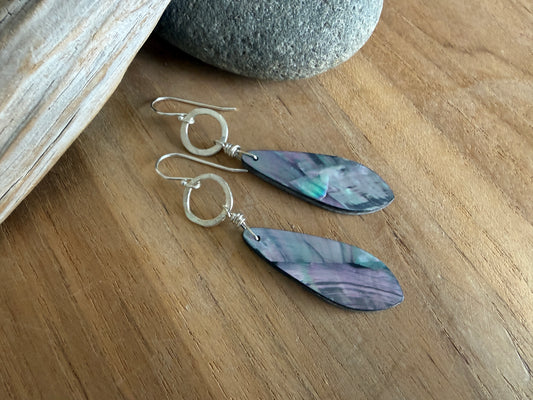 Abalone Dangle Earrings