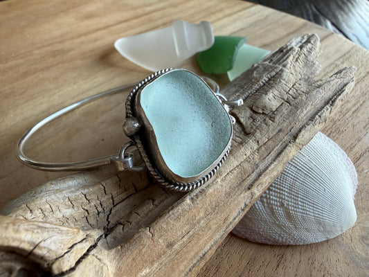 Sea Foam Sea Glass Bracelet