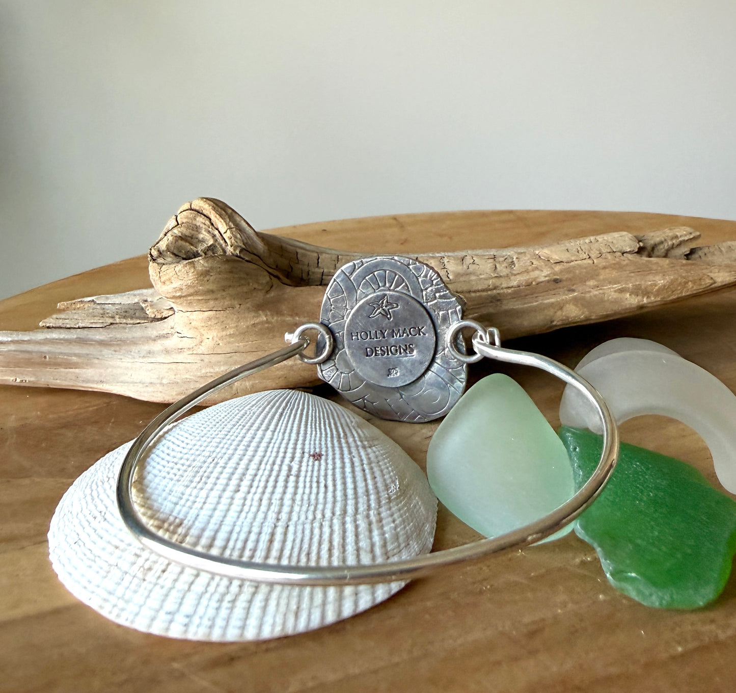 Sea Foam Sea Glass Bracelet