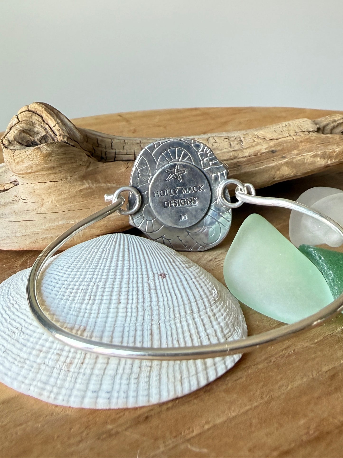 Sea Foam Sea Glass Bracelet