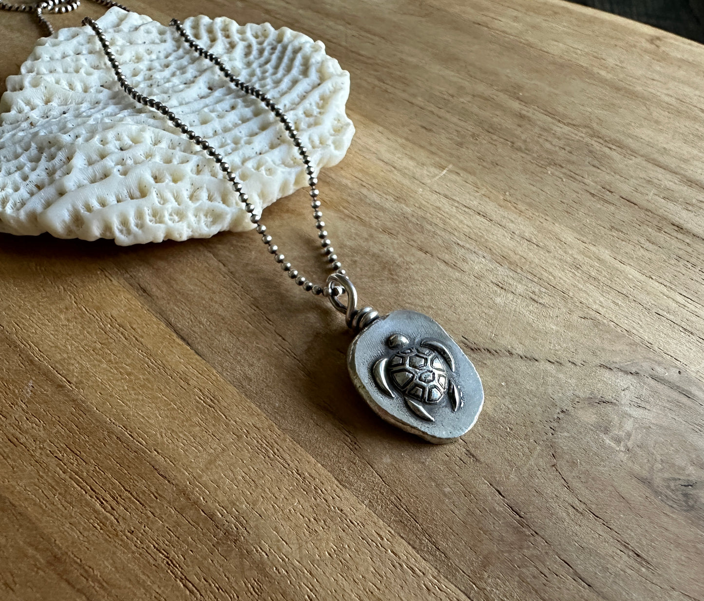 Sea Turtle Nugget Necklace