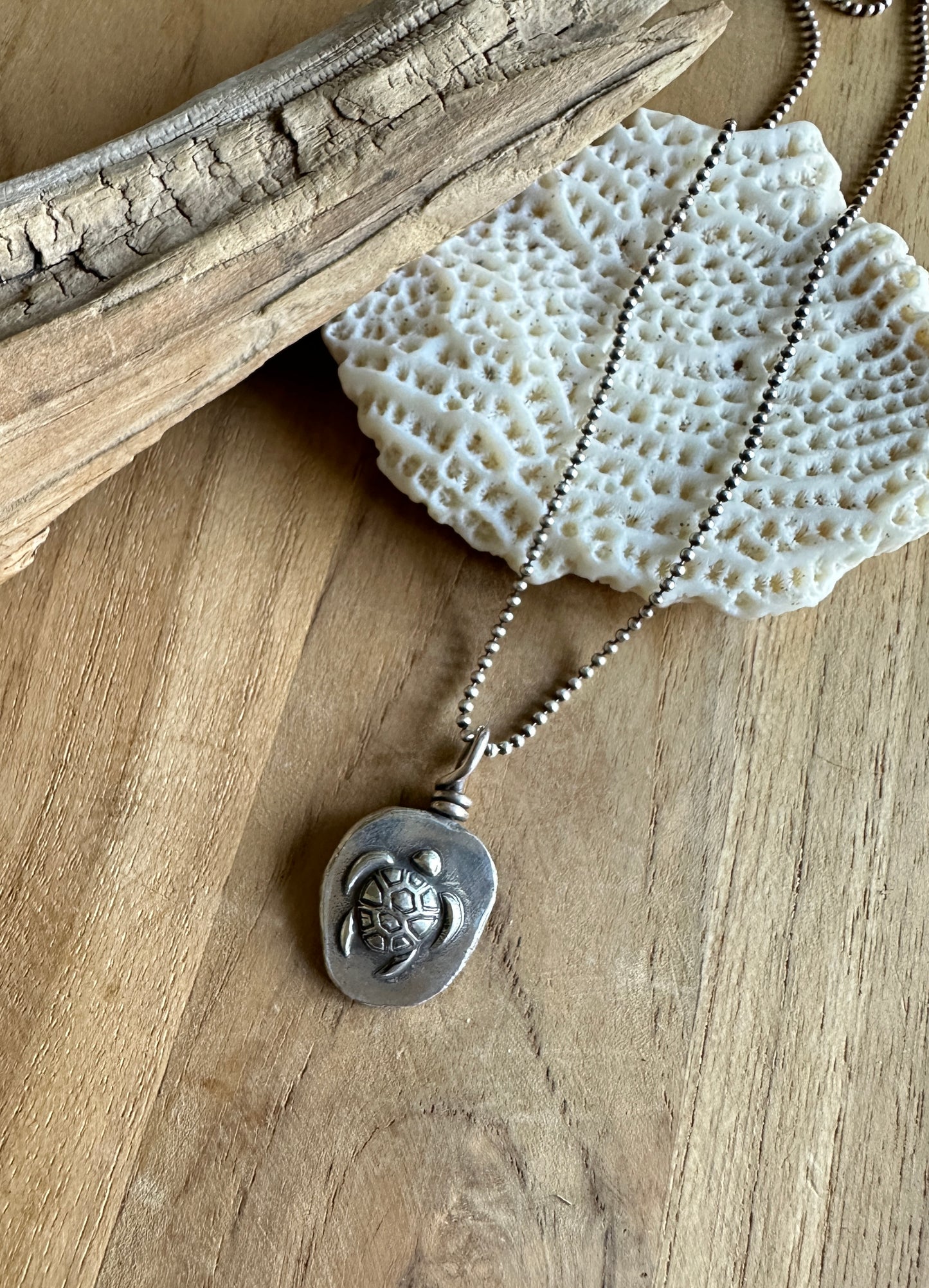 Sea Turtle Nugget Necklace