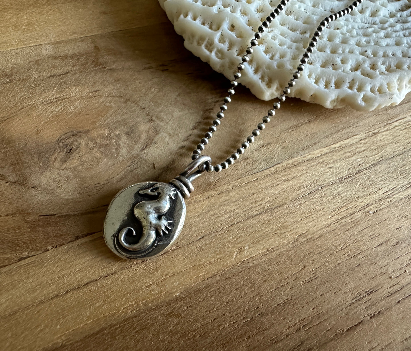 Sea Horse Nugget Necklace