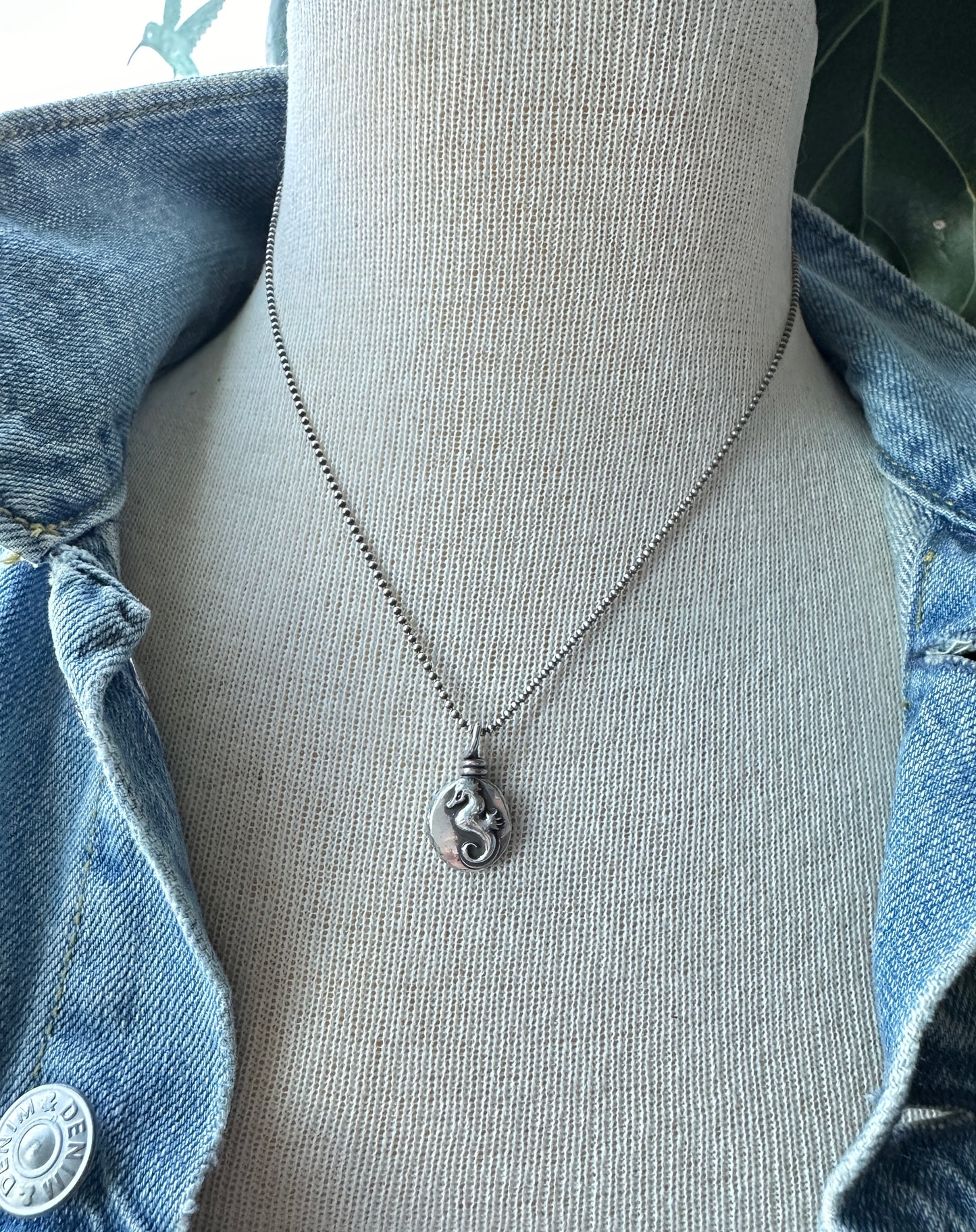 Sea Horse Nugget Necklace