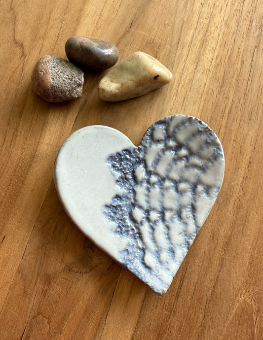 Heart Trinket dish with Lace