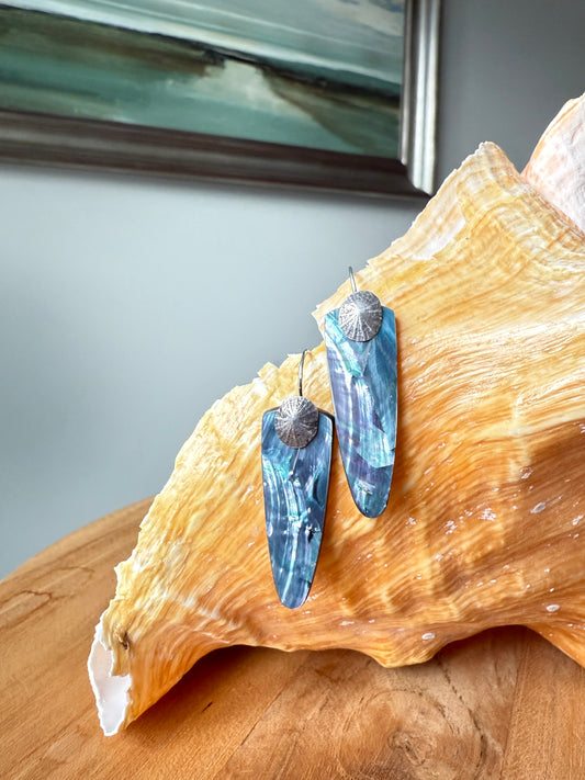 Limpet Abalone Earrings