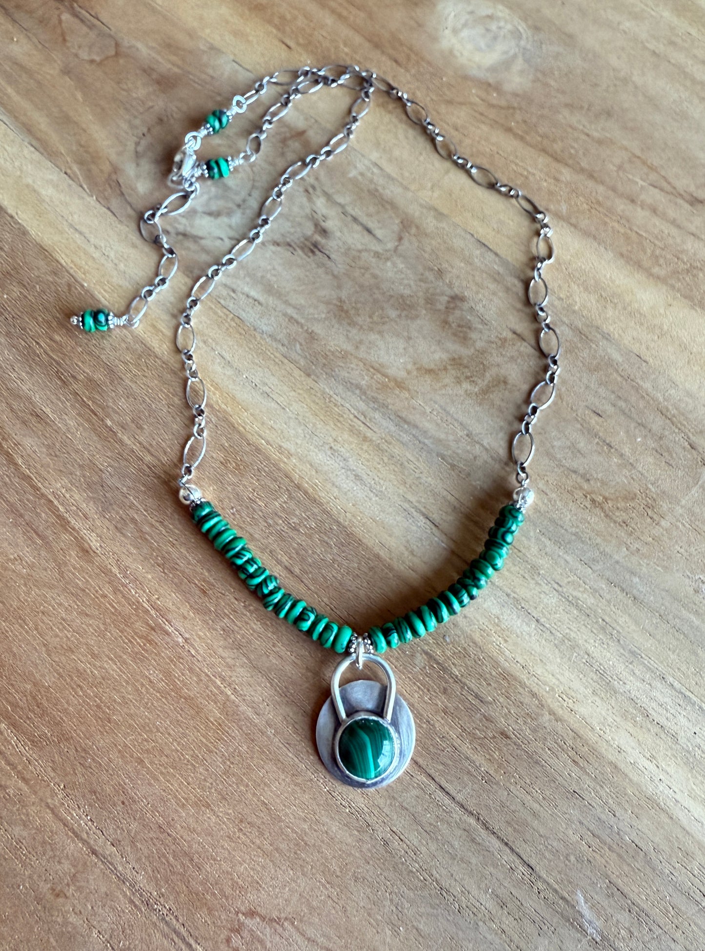 Malachite Charm Necklace