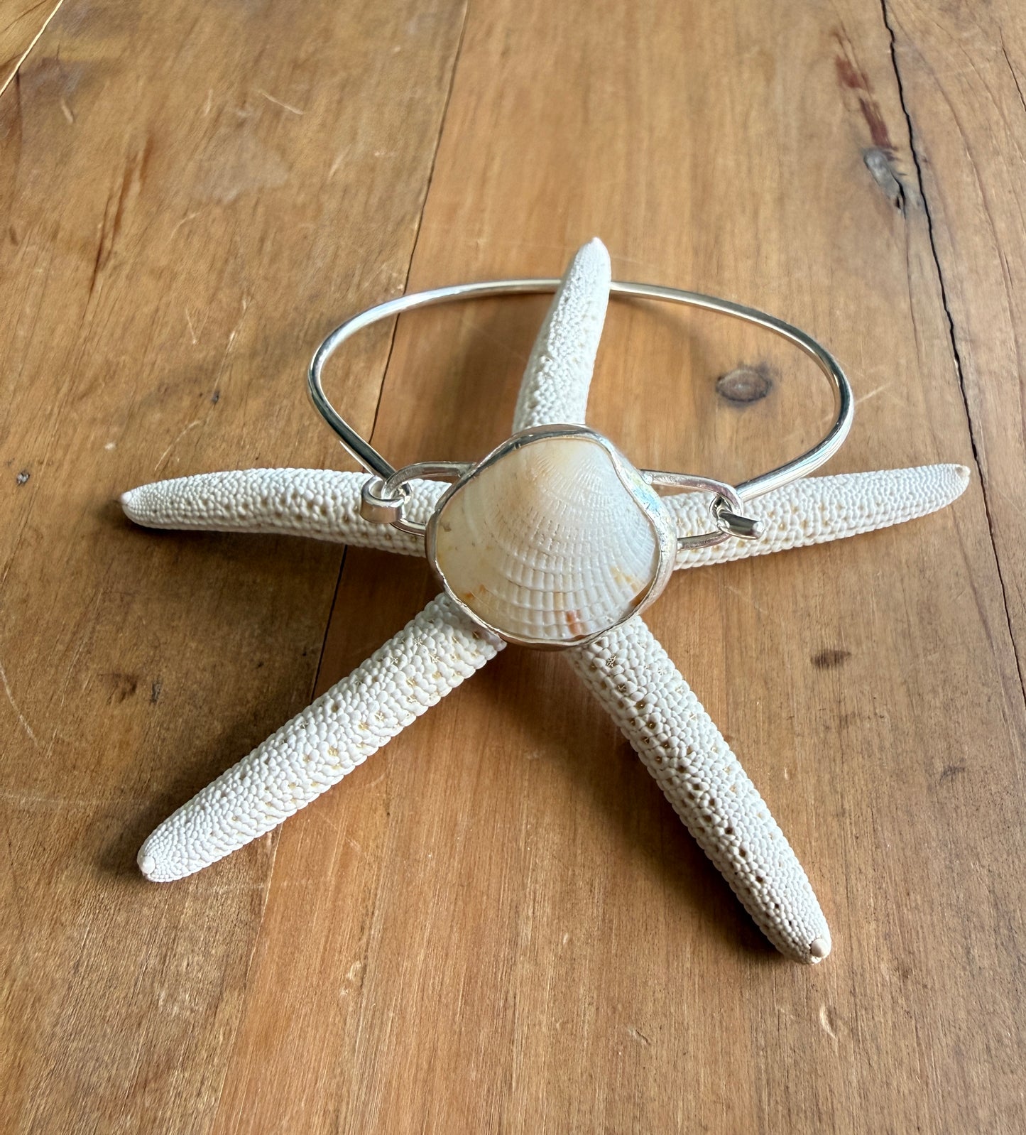 Cockle Shell Sterling Silver Bracelet