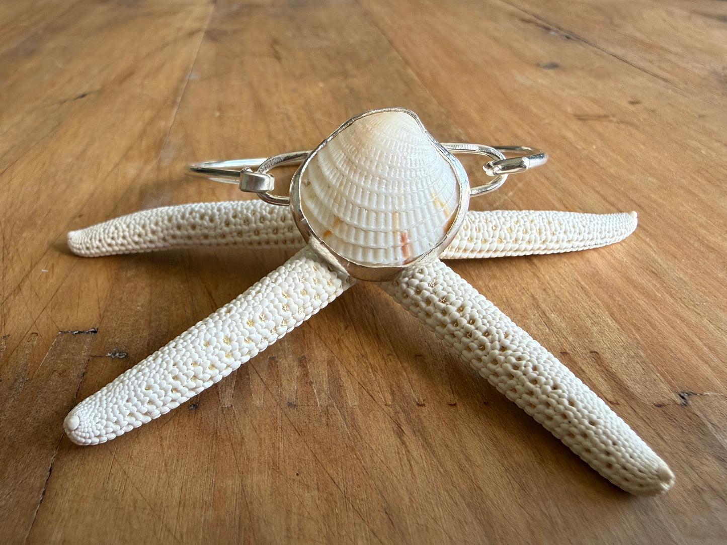 Cockle Shell Sterling Silver Bracelet