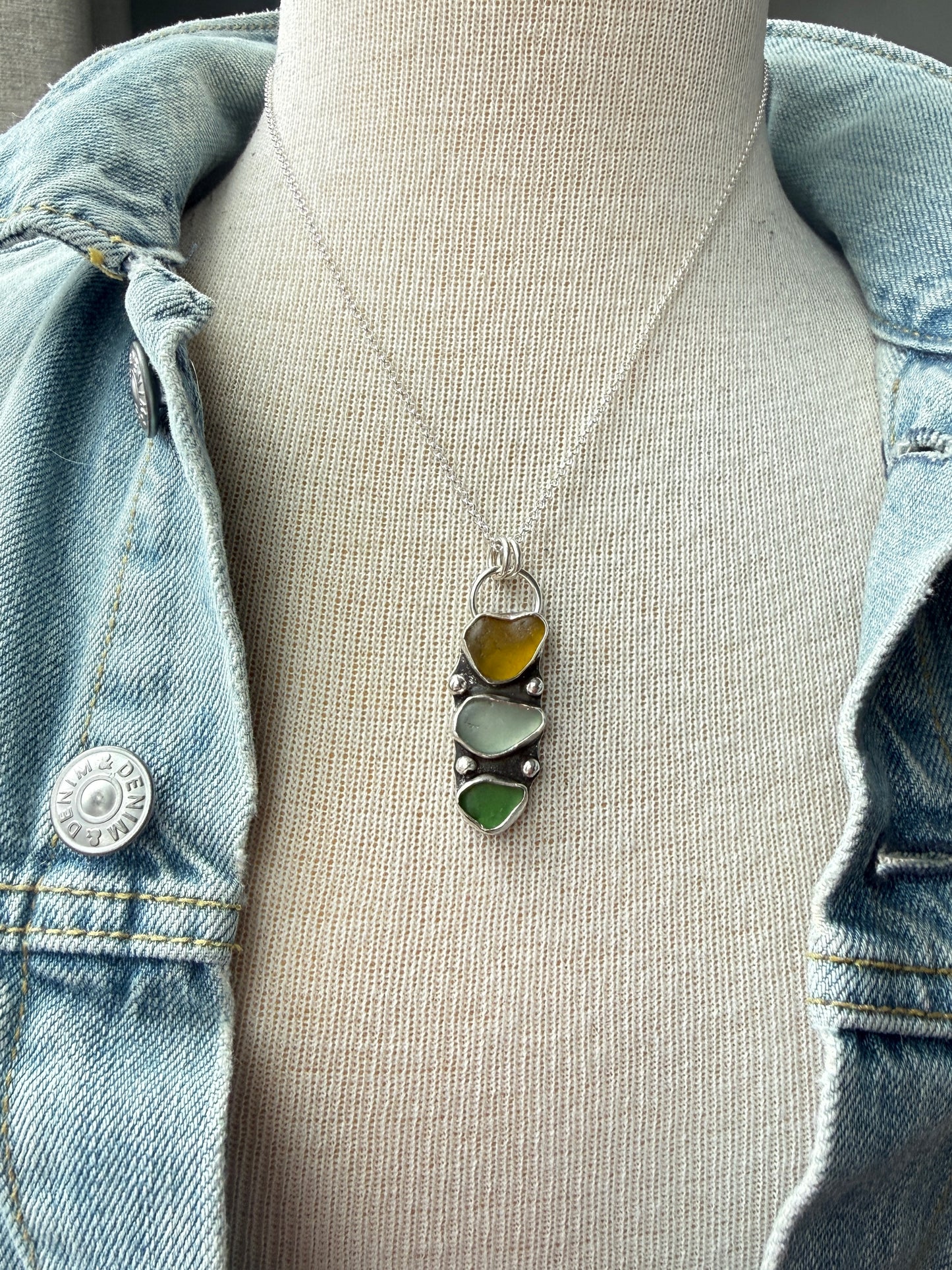 Sea Glass Cairns Necklace