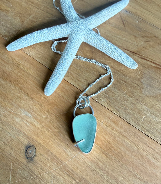 Sea Foam Sea Glass Necklace