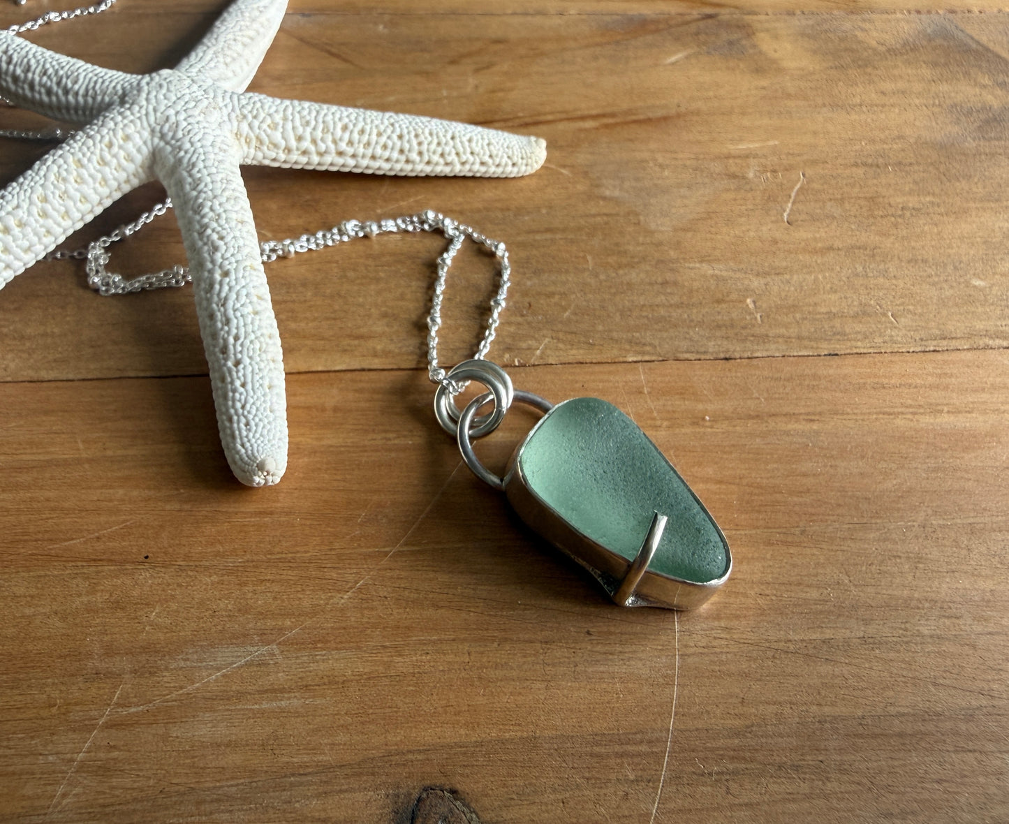 Sea Foam Sea Glass Necklace