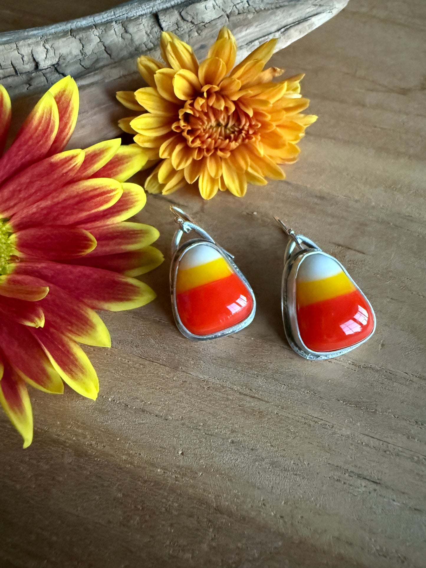 Candy Corn Earrings