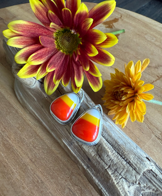 Candy Corn Earrings