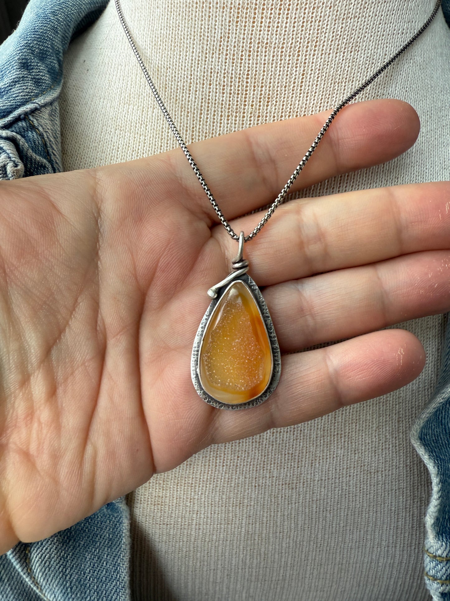 Golden Druzy Necklace