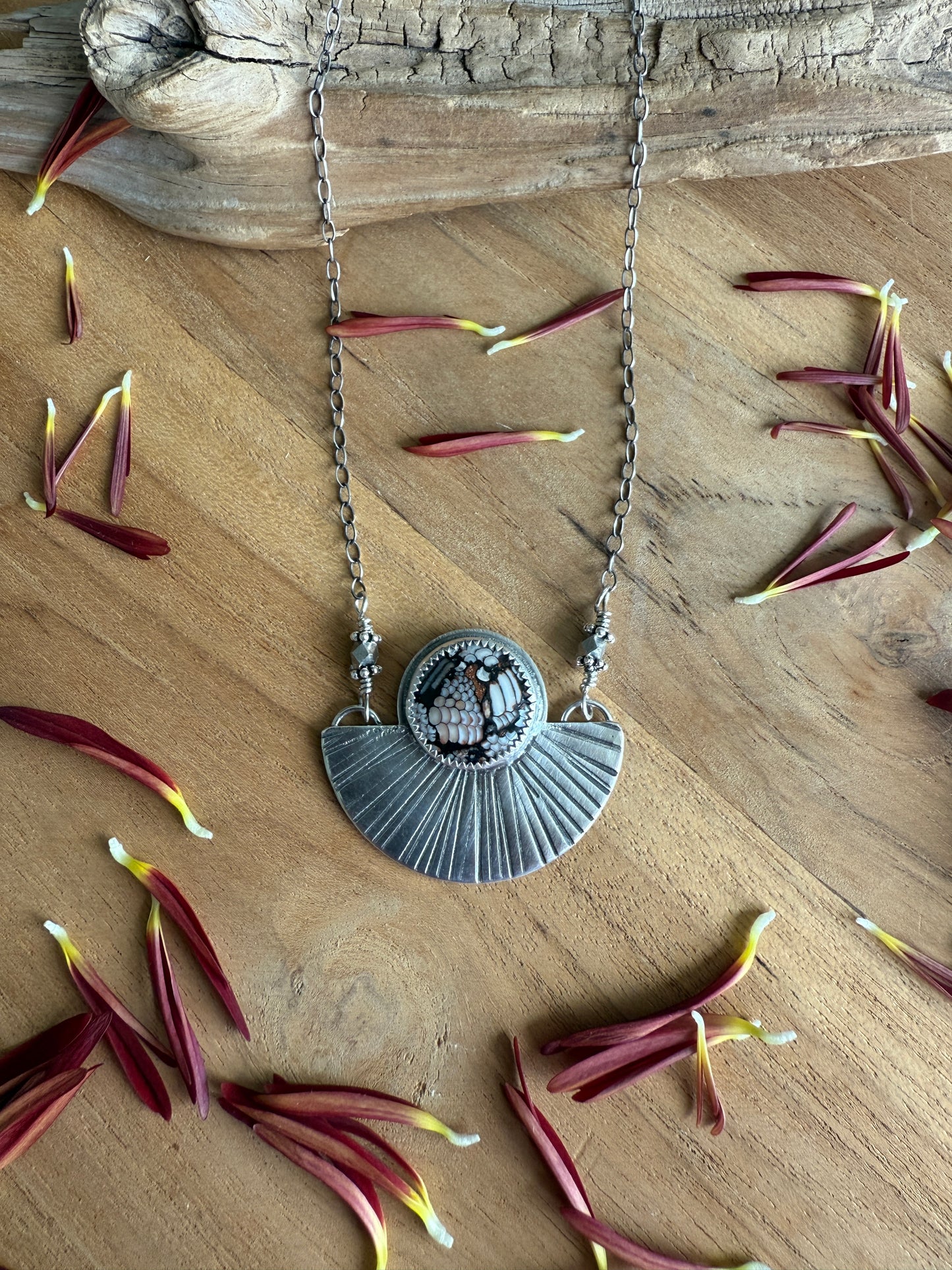 Snakeskin Stone Necklace