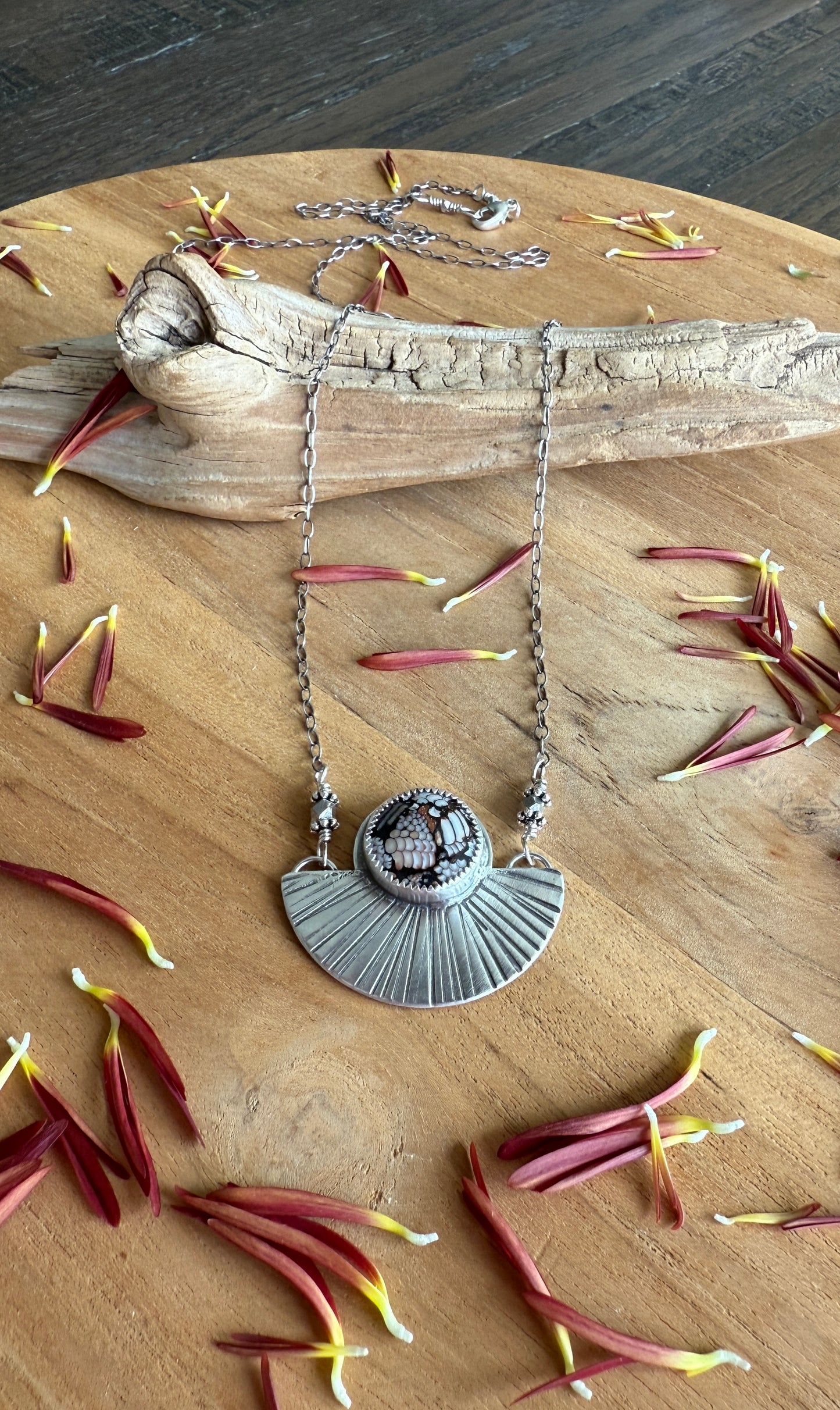 Snakeskin Stone Necklace