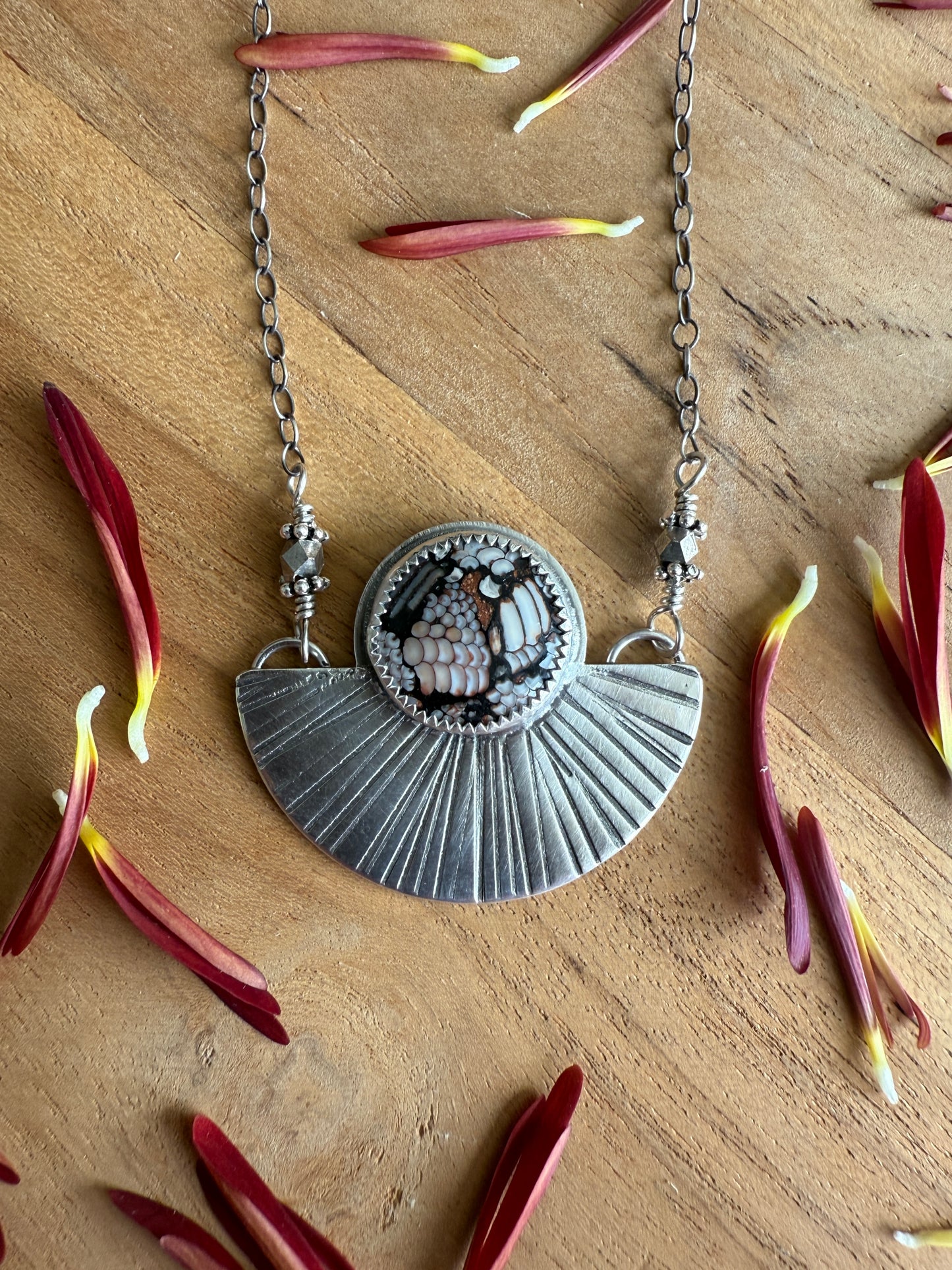 Snakeskin Stone Necklace