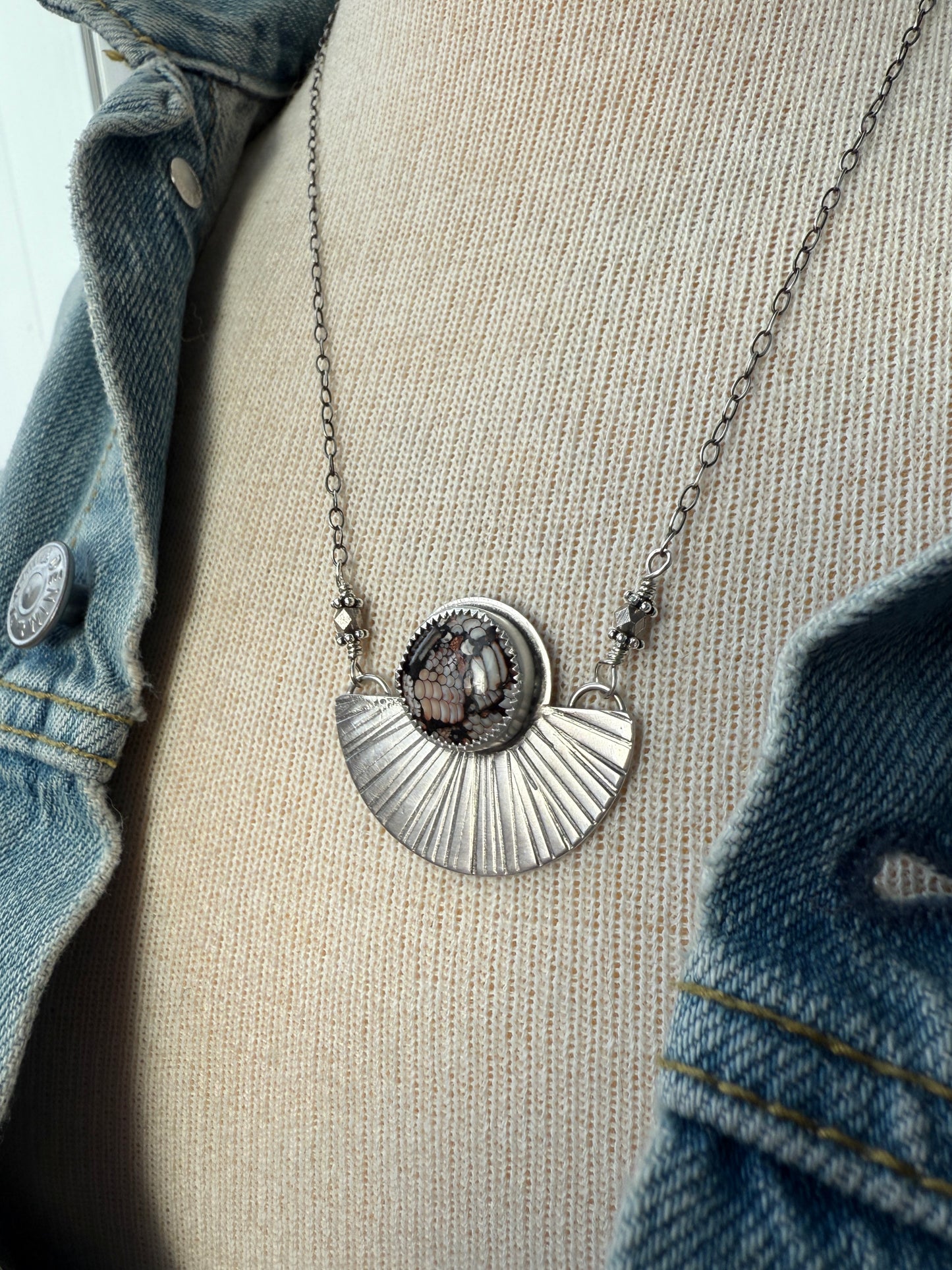 Snakeskin Stone Necklace