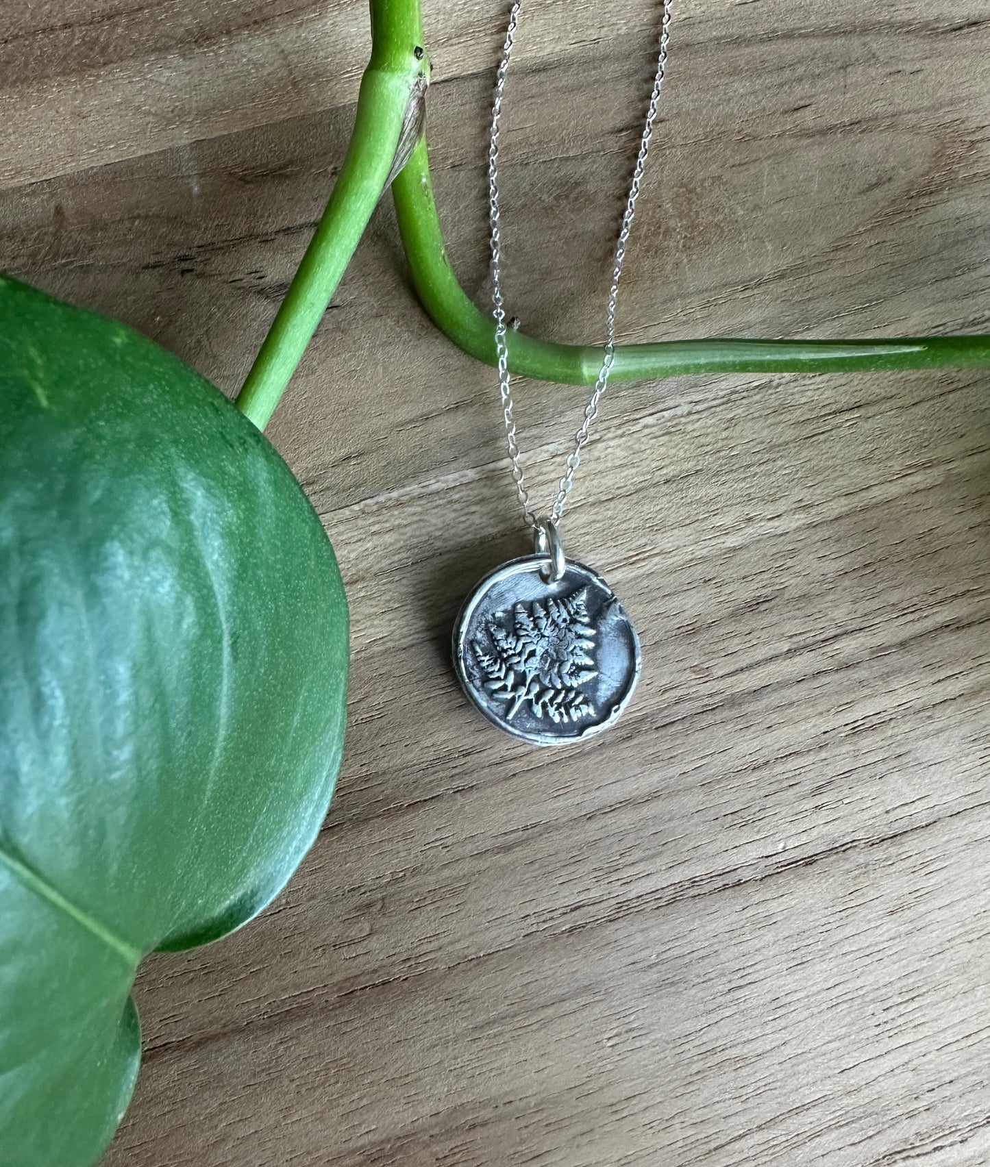 Fern Wax Seal Necklace