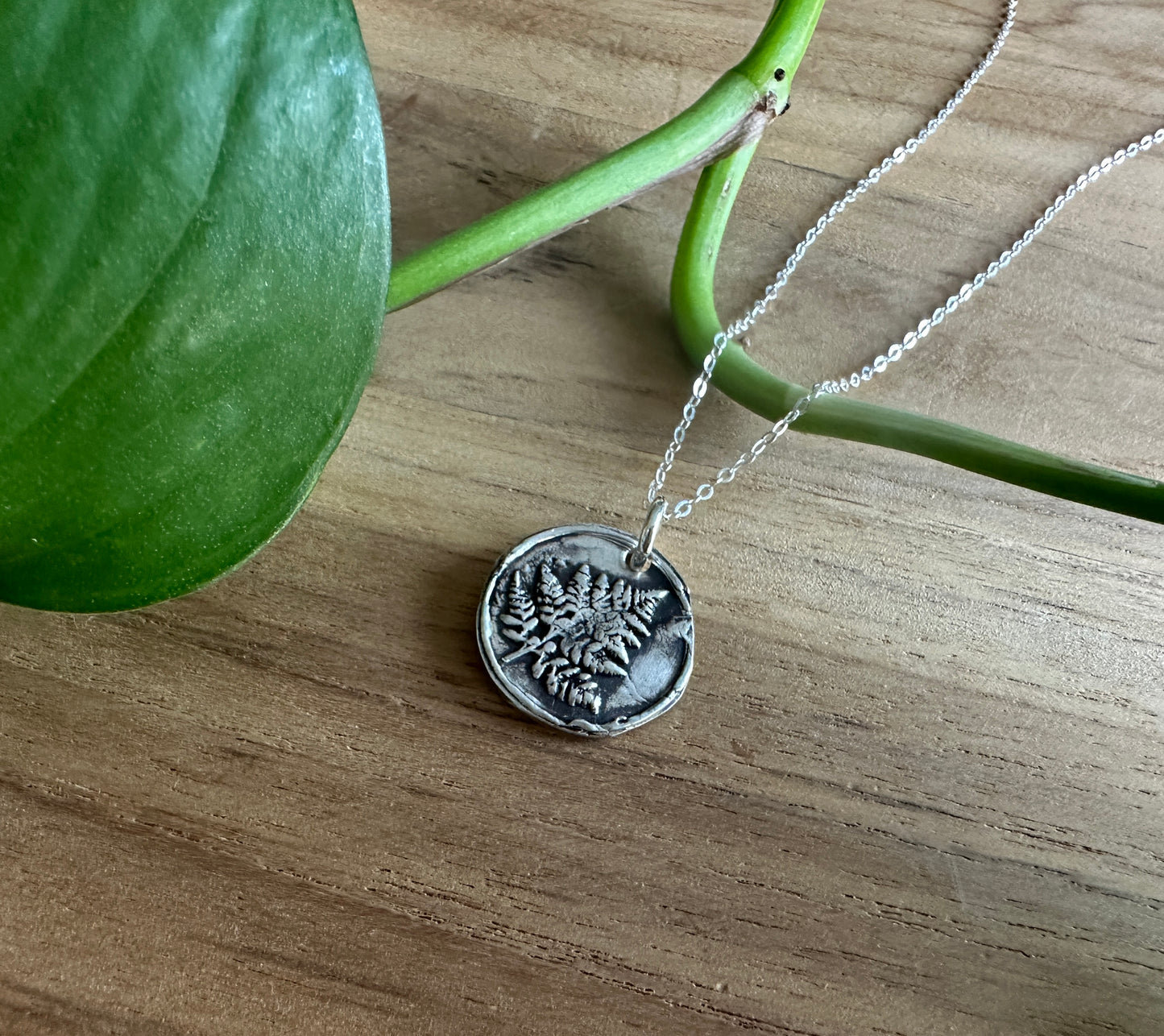 Fern Wax Seal Necklace