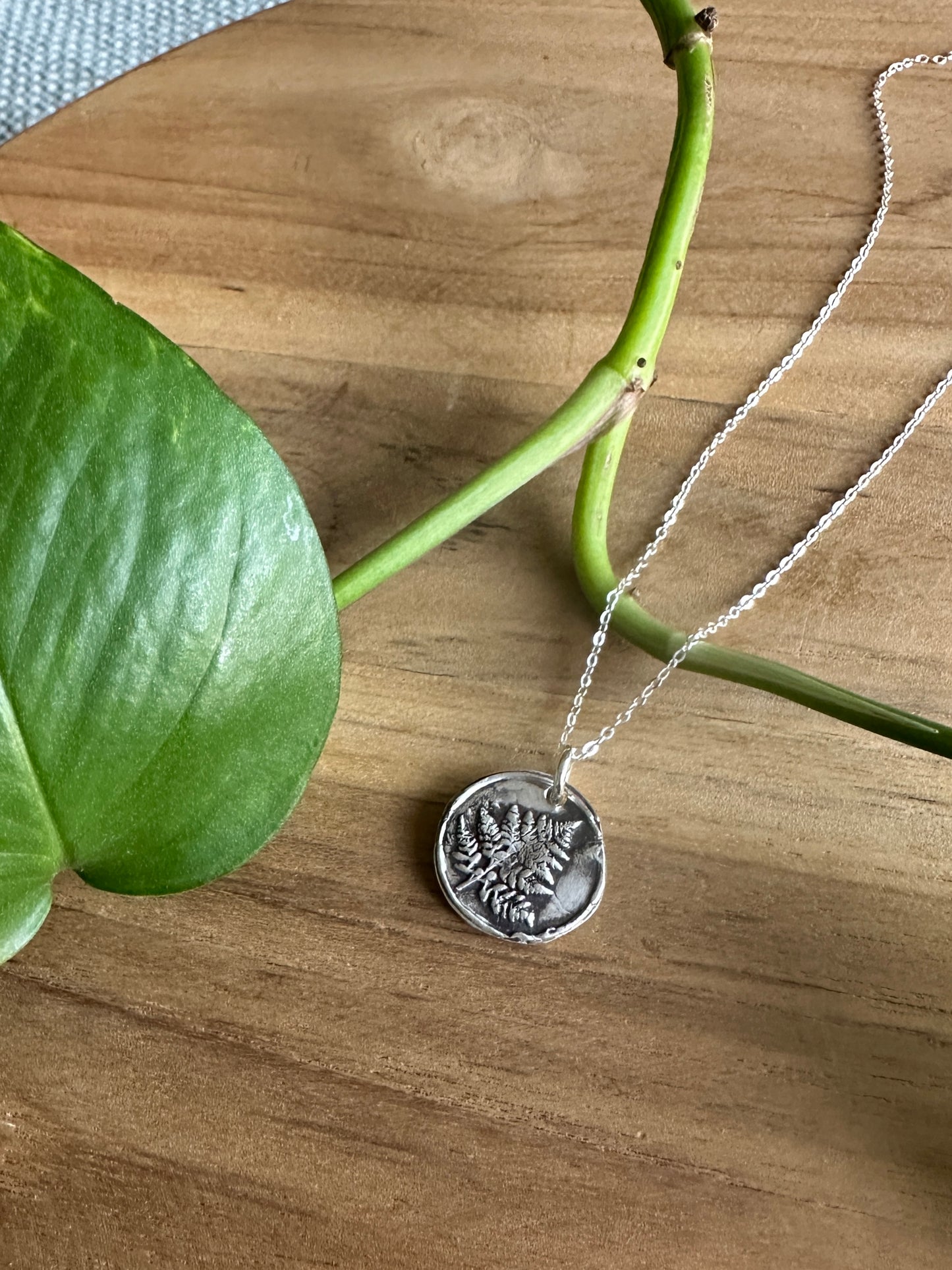 Fern Wax Seal Necklace