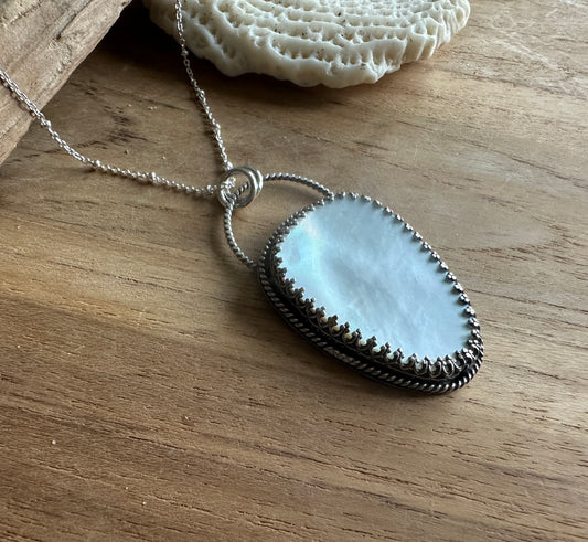 Mother Of Pearl Pendant Necklace