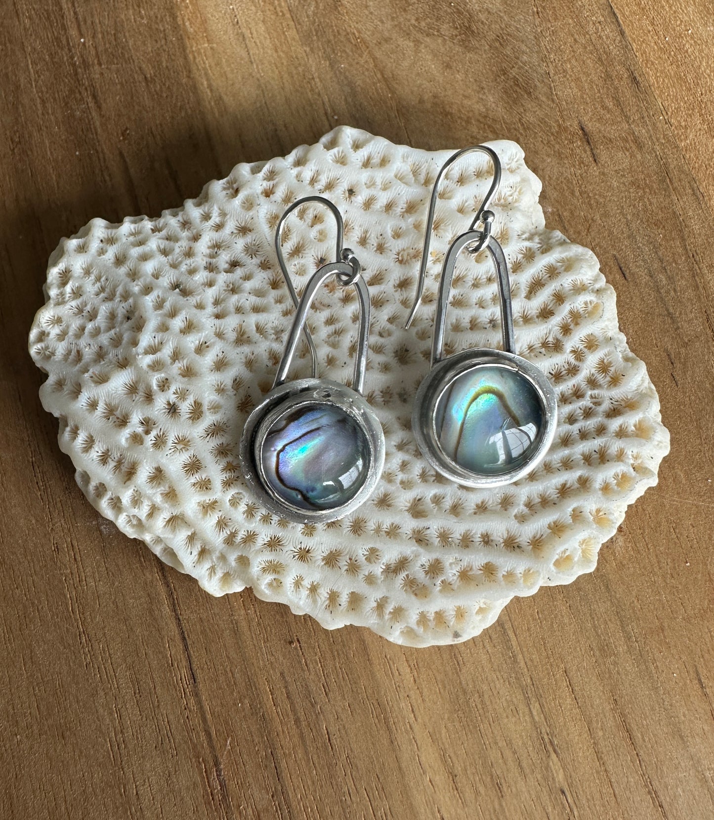 Abalone Dangle Earrings