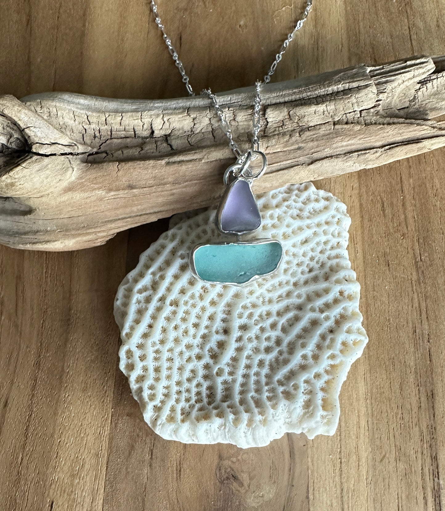 Sea Glass Sailboat Necklace