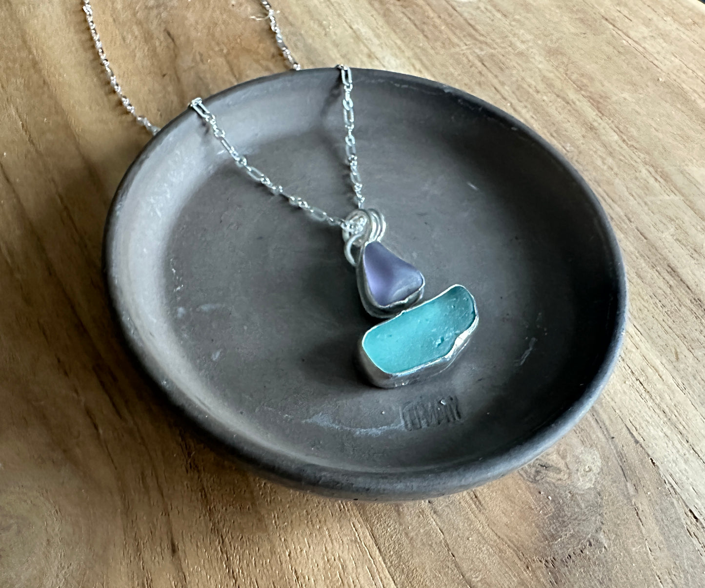 Sea Glass Sailboat Necklace