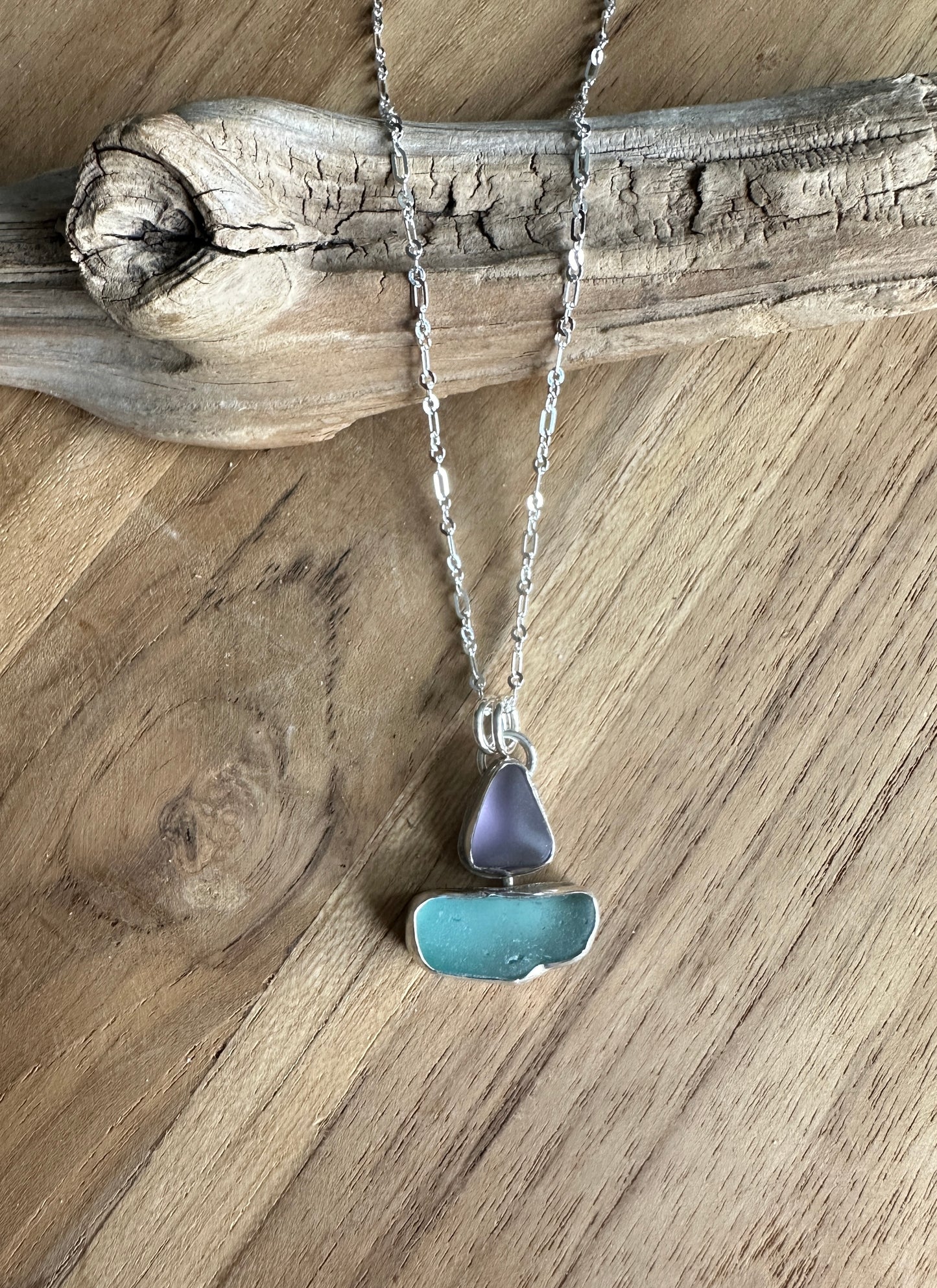 Sea Glass Sailboat Necklace