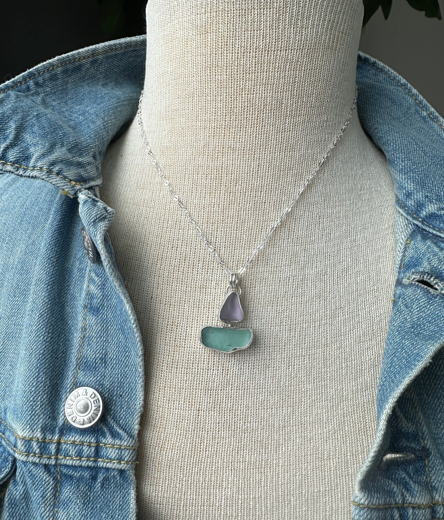 Sea Glass Sailboat Necklace